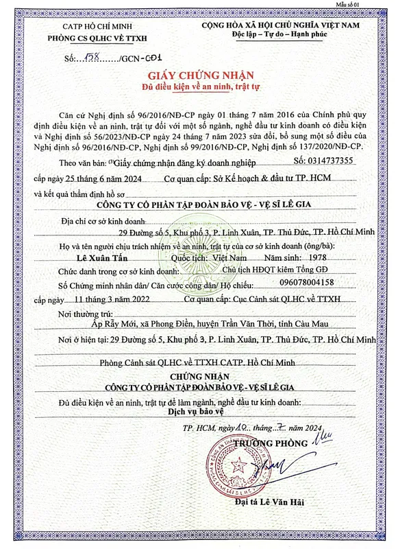 Sản phẩm antt — Bảo Vệ Lê Gia - Công Ty Cổ Phần Tập Đoàn Bảo Vệ - Vệ Sĩ Lê Gia — MST 0314737355