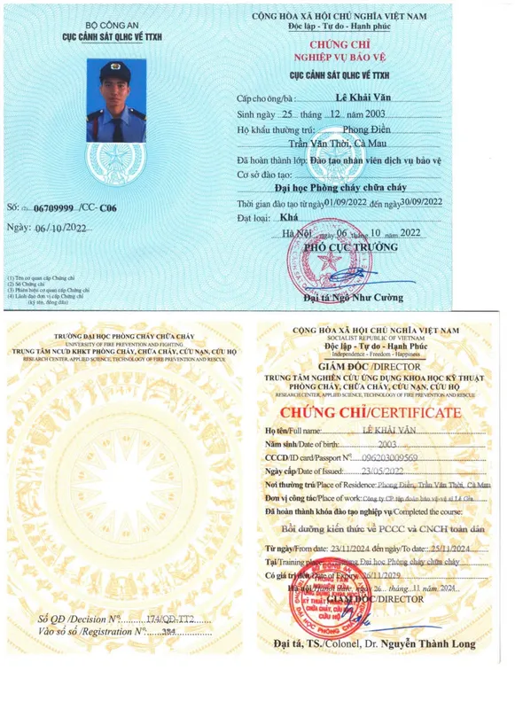 Sản phẩm le khai van — Bảo Vệ Lê Gia - Công Ty Cổ Phần Tập Đoàn Bảo Vệ - Vệ Sĩ Lê Gia — MST 0314737355
