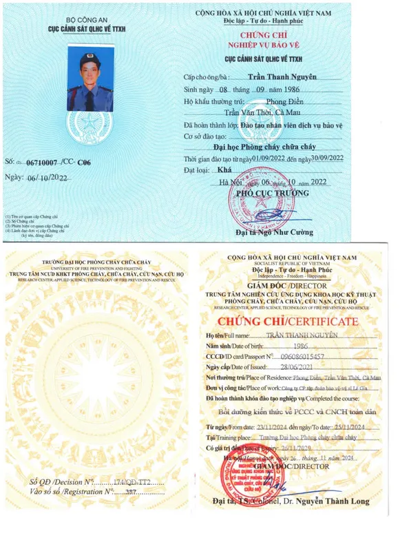 Sản phẩm tran thanh nguyen — Bảo Vệ Lê Gia - Công Ty Cổ Phần Tập Đoàn Bảo Vệ - Vệ Sĩ Lê Gia — MST 0314737355