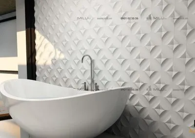 Sản phẩm Gạch 3D bê tông xi măng ốp tường GFRC sợi thủy tinh cường độ cao giá rẻ hcm 400x284 — Công Ty TNHH Vật Liệu Xây Dựng MILLI — MST 0314747346