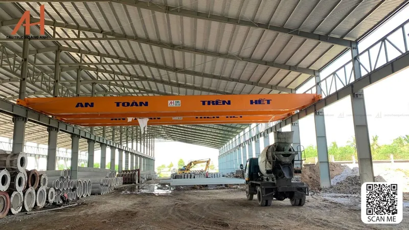Sản phẩm cau truc dam doi 10t khau do 18m tra vinh 1300x731 — Cầu Trục Hoàng Anh - Công Ty TNHH SX TM Cầu Trục Hoàng Anh — MST 0314770472