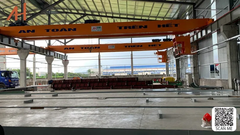 Sản phẩm cau truc dam doi 7 5 tan khau do 18m long an 1300x731 — Cầu Trục Hoàng Anh - Công Ty TNHH SX TM Cầu Trục Hoàng Anh — MST 0314770472