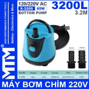Sản phẩm May bom chim 220V 65W 3200L X 3200 HSBAO BOTTOM PUMP cao cap 300x300 — Công Ty TNHH Thương Mại Dịch Vụ Điện Máy Thông Minh — MST 0314770585