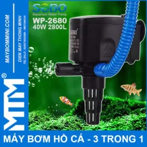 Sản phẩm May bom chim oxy ho ca 220V 40W 2800L Sobo WP 2680 300x300 — Công Ty TNHH Thương Mại Dịch Vụ Điện Máy Thông Minh — MST 0314770585