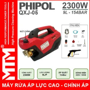 Sản phẩm May rua xe ap luc cao 220V 2300W 9L 154Bar Phipol QXJ05 loi dong chinh ap gia re 300x300 — Công Ty TNHH Thương Mại Dịch Vụ Điện Máy Thông Minh — MST 0314770585