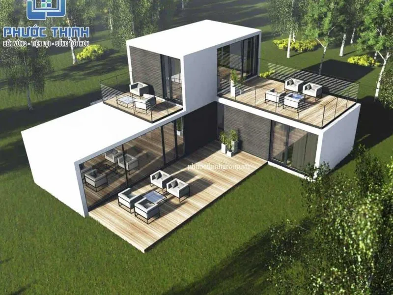 Sản phẩm Nha lap ghep container hien dai NG011 800x600 — Công Ty Cổ Phần Kiến Trúc Xây Dựng Phước Thịnh — MST 0314804509