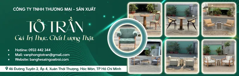 Sản phẩm slide311133133 — Bàn Ghế Sắt Tô Trần - Công Ty TNHH Thương Mại Sản Xuất Tô Trần — MST 0314816889
