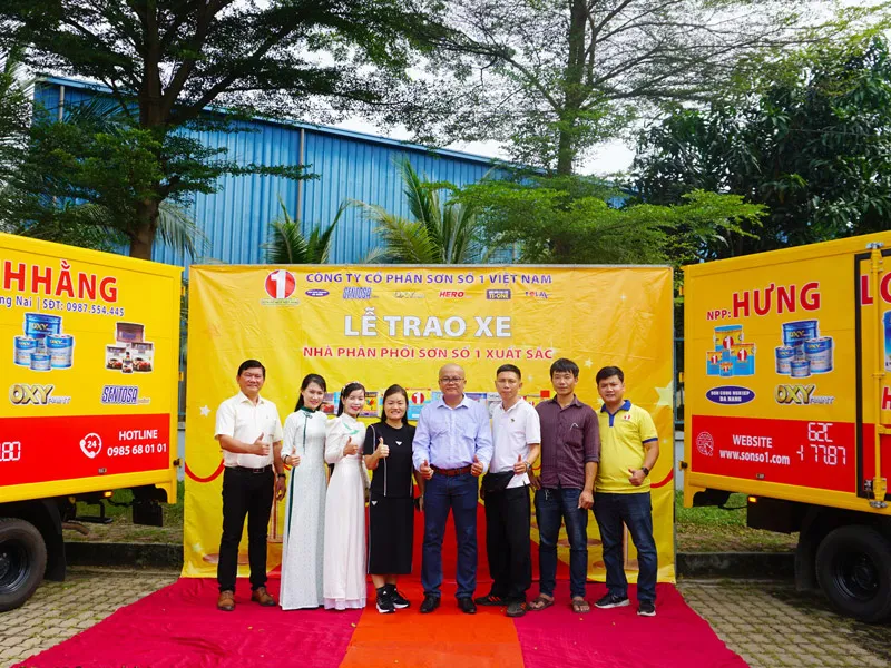 Sản phẩm son so 1 tang xe cho npp 2024 3 — Công Ty Cổ Phần Sơn Số 1 Việt Nam — MST 0314823910