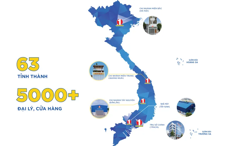 Sản phẩm he thong phan phoi son so 1 2025 — Công Ty Cổ Phần Sơn Số 1 Việt Nam — MST 0314823910