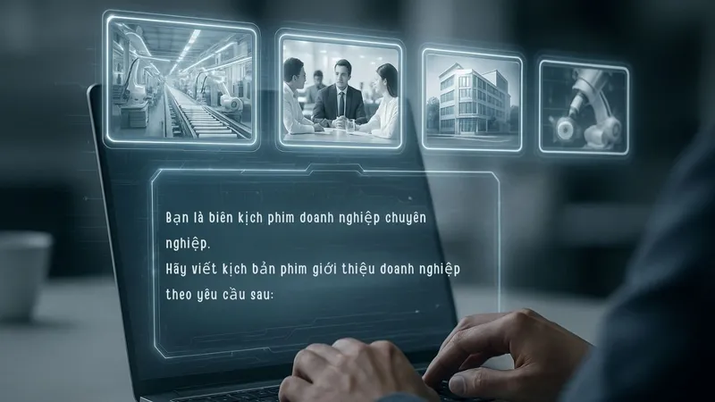 Sản phẩm Kịch bản phim doanh nghiệp bằng AI — Công Ty TNHH Quay Phim Việt — MST 0314824720