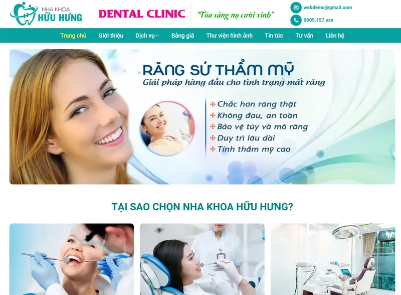 Sản phẩm thiet ke website nha khoa 681ed05408104 — Công Ty TNHH TM DV Giải Pháp Công Nghệ Tùng Phát — MST 0314832961