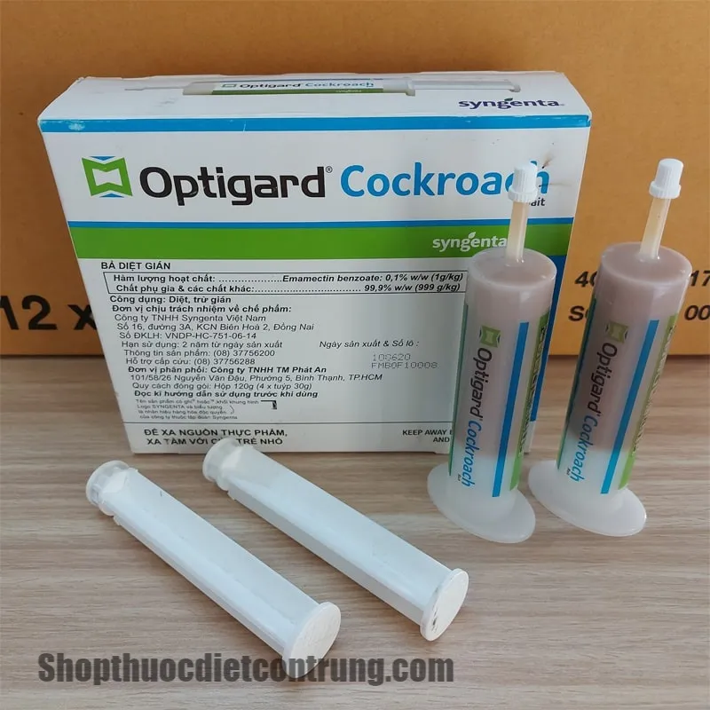 Sản phẩm Optigard Cockroach Bait — Việt Thành Pest Control - Công Ty TNHH Thương Mại Dịch Vụ Kiểm Soát Côn Trùng
Việt Thành — MST 0314905377