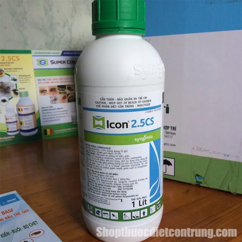 Sản phẩm thuoc diet muoi con trung Icon 2.5CS — Việt Thành Pest Control - Công Ty TNHH Thương Mại Dịch Vụ Kiểm Soát Côn Trùng
Việt Thành — MST 0314905377