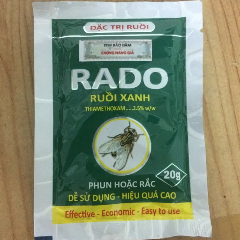 Sản phẩm thuoc diet ruoi rado dac tri ruoi xanh — Việt Thành Pest Control - Công Ty TNHH Thương Mại Dịch Vụ Kiểm Soát Côn Trùng
Việt Thành — MST 0314905377