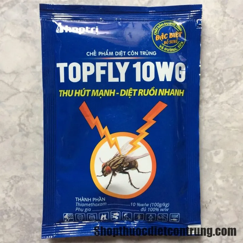 Sản phẩm topfly 10wg thuoc diet ruoi sinh hoc gia re — Việt Thành Pest Control - Công Ty TNHH Thương Mại Dịch Vụ Kiểm Soát Côn Trùng
Việt Thành — MST 0314905377