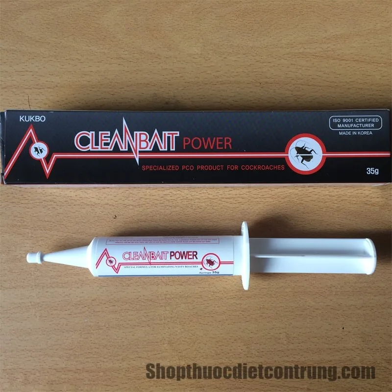 Sản phẩm thuoc diet gian Cleanbait Power han quoc — Việt Thành Pest Control - Công Ty TNHH Thương Mại Dịch Vụ Kiểm Soát Côn Trùng
Việt Thành — MST 0314905377