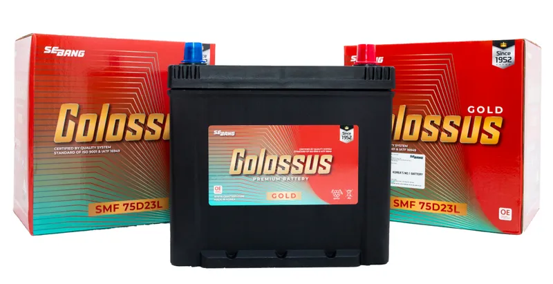 Sản phẩm Ac quy Colossus SMF 75D23L 65AH 5 — Công Ty TNHH MTV ắc Quy Khôi Nguyên — MST 0314946119