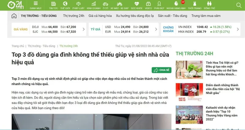 Văn phòng Công Ty Cổ Phần Giải Pháp Mùi Hương Và Dịch Vụ Vệ Sinh GFC #5 — MST 0314955346
