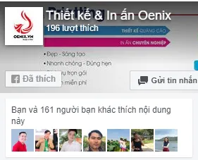 Sản phẩm Fanpage — Công Ty Cổ Phần OENIX [Thiết Kế và In ấn] — MST 0314981498