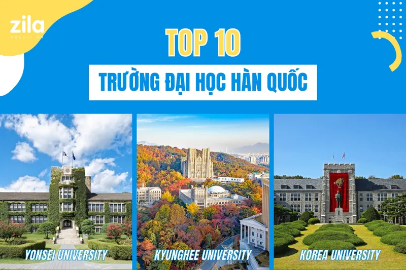 Sản phẩm Top 10 truong Dai hoc Han Quoc — Công Ty TNHH Giáo Dục Zila — MST 0314993126