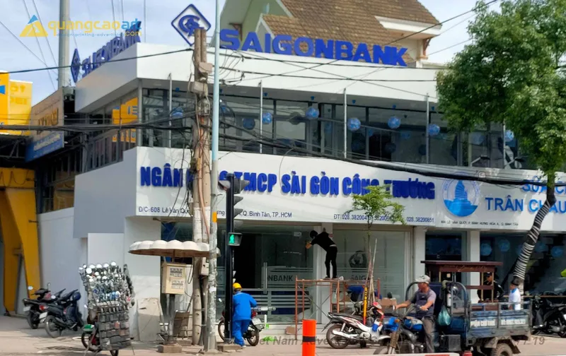 Sản phẩm thi cong bang hieu chi nhanh hang hang SG bank 01 scaled — Công Ty TNHH Quảng Cáo Art Việt Nam — MST 0314994786
