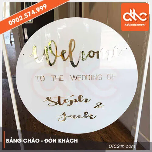 Sản phẩm Bang welcom trong mica — Công Ty TNHH Thương Mại – Dịch Vụ – Quảng Cáo D.T.C — MST 0315034147