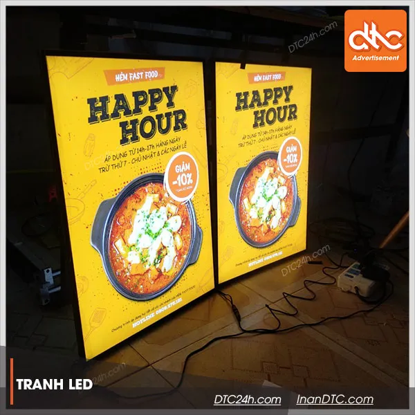 Sản phẩm tranh den led sieu mong hcm — Công Ty TNHH Thương Mại – Dịch Vụ – Quảng Cáo D.T.C — MST 0315034147
