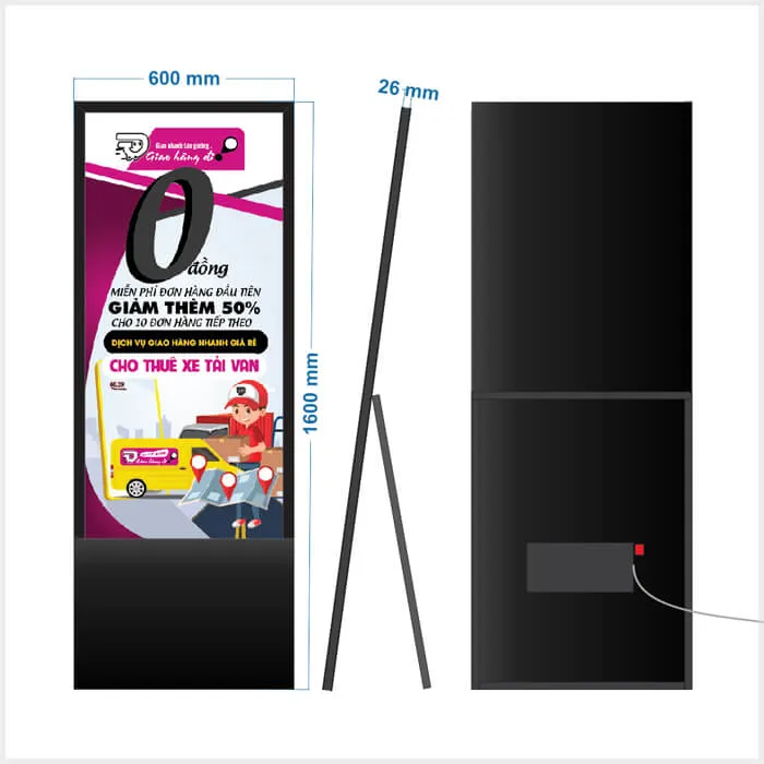 Sản phẩm Kich thuoc standee led 1 mat — Công Ty TNHH Thương Mại – Dịch Vụ – Quảng Cáo D.T.C — MST 0315034147