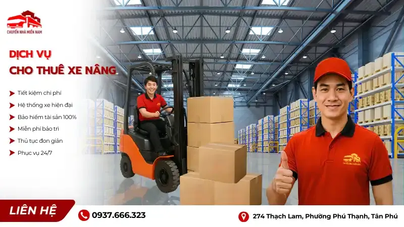 Sản phẩm dich vu cho thue xe nang gia re — Công Ty TNHH Thương Mại Dịch Vụ Vận Chuyển Miền Nam — MST 0315037130