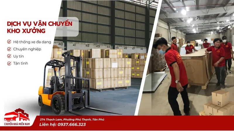 Sản phẩm dich vu di doi kho xuong nha xuong chuyennhamiennam — Công Ty TNHH Thương Mại Dịch Vụ Vận Chuyển Miền Nam — MST 0315037130