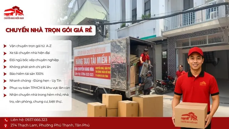 Sản phẩm chuyen nha tron goi tphcm — Công Ty TNHH Thương Mại Dịch Vụ Vận Chuyển Miền Nam — MST 0315037130