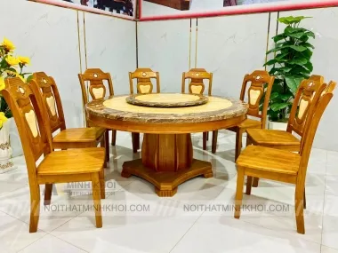 Sản phẩm ban an tron mam xoay 8 ghe can 2 mat da  ba223 1706585401 14f9e5 — Công Ty TNNH Xây Dựng Trang Trí Nội Thất Minh Khôi — MST 0315041553