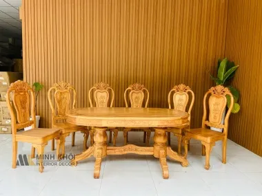 Sản phẩm ban ghe an go do 6 ghe mat ban oval  ba911 1659594425 106a3b — Công Ty TNNH Xây Dựng Trang Trí Nội Thất Minh Khôi — MST 0315041553