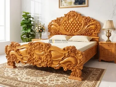Sản phẩm giuong go do hoang gia tan co dien cao cap  gn936 1781604134 19bb3d — Công Ty TNNH Xây Dựng Trang Trí Nội Thất Minh Khôi — MST 0315041553