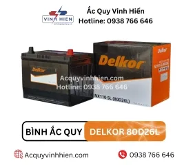 Sản phẩm acquydelkor80d26l 4437 — Công Ty TNHH Thương Mại Ắc Quy Vinh Hiển — MST 0315046167