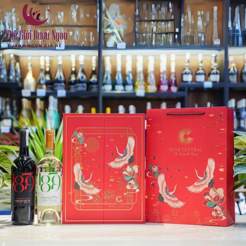 Sản phẩm hop qua 2 chai ruou vang chile 1879 — Công Ty TNHH Thương Mại Dịch Vụ Đại Song Nguyên — MST 0315047636