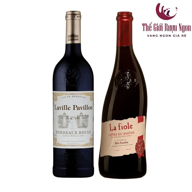 Sản phẩm combo 2 chai ruou vang phap laville pavillon bordeaux va la fiole — Công Ty TNHH Thương Mại Dịch Vụ Đại Song Nguyên — MST 0315047636
