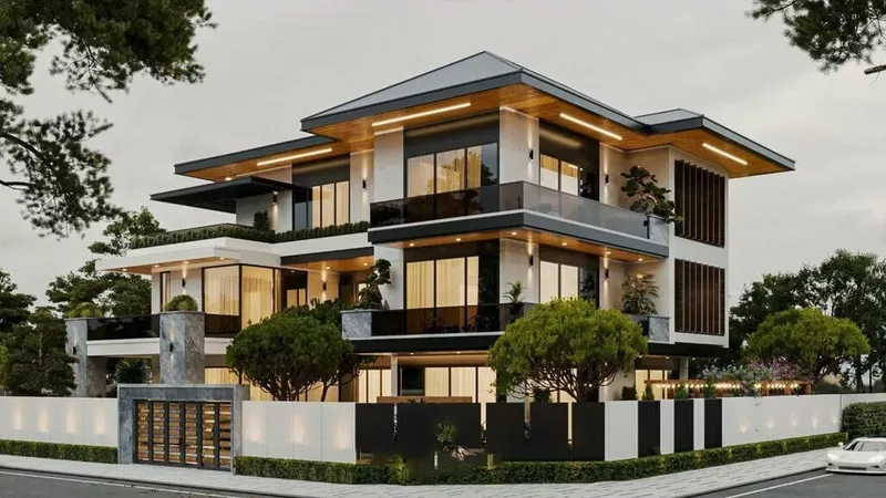 Sản phẩm mau nha biet thu hien dai 3 tang tai dong nai bt2318 2 jpg — Công Ty TNHH Sửa Chữa Nhà Doctor Home — MST 0315058363