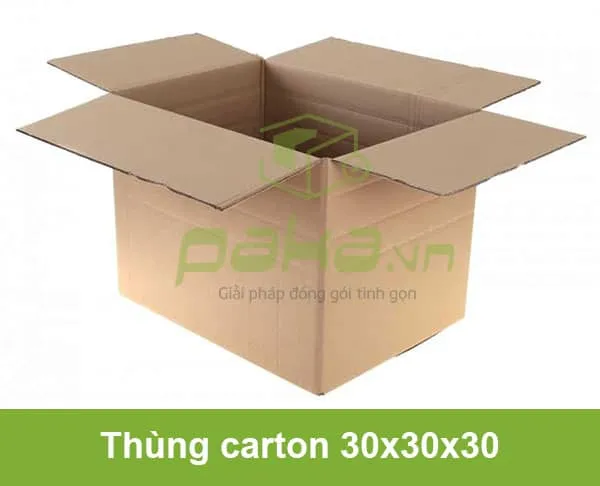 Sản phẩm thung carton 30x30x30 paka — Công Ty TNHH Bao Bì PaKa — MST 0315059705