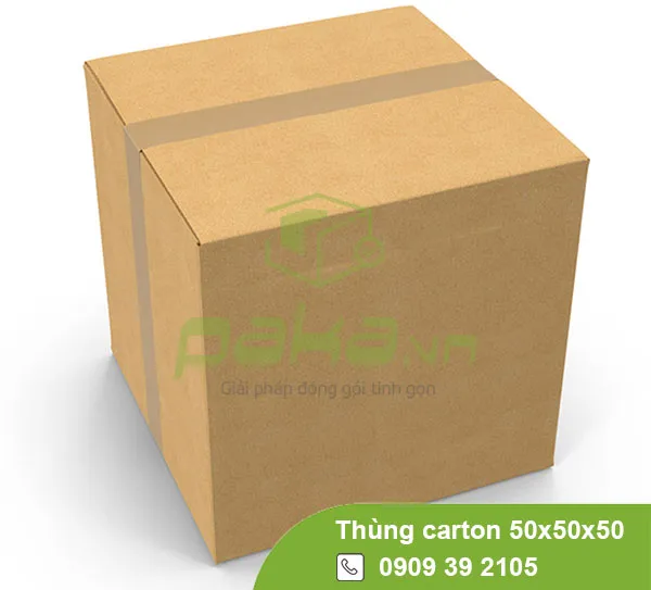 Sản phẩm thung carton 50x50x50 paka — Công Ty TNHH Bao Bì PaKa — MST 0315059705