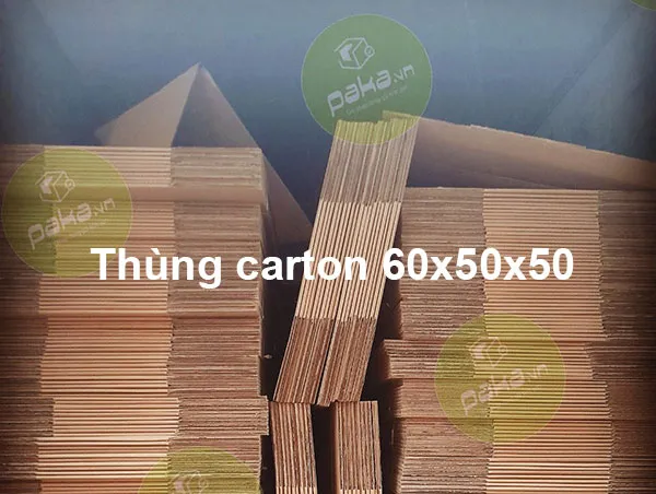 Sản phẩm thung carton 60x50x50 paka 2 — Công Ty TNHH Bao Bì PaKa — MST 0315059705