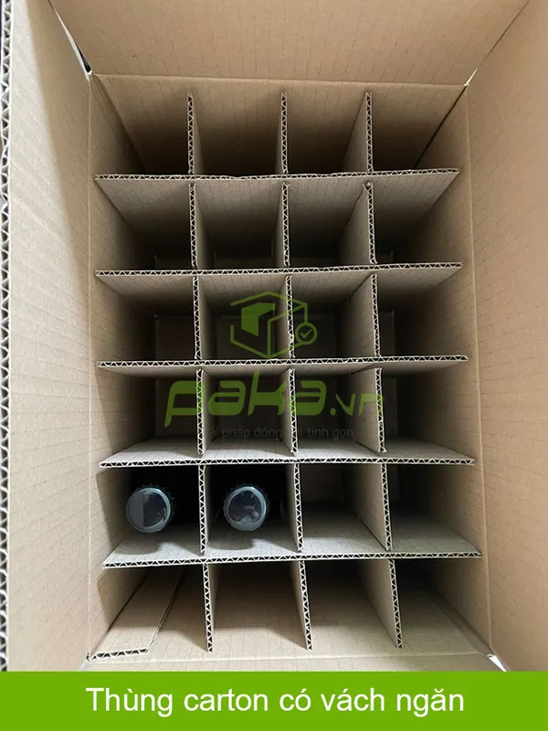Sản phẩm thung carton co vach ngan paka 1 — Công Ty TNHH Bao Bì PaKa — MST 0315059705