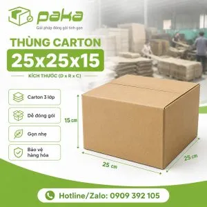Sản phẩm thung carton 25 25 15 paka 1 300x300 — Công Ty TNHH Bao Bì PaKa — MST 0315059705