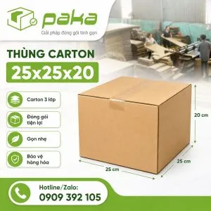 Sản phẩm thung carton 25 25 20 paka 1 300x300 — Công Ty TNHH Bao Bì PaKa — MST 0315059705
