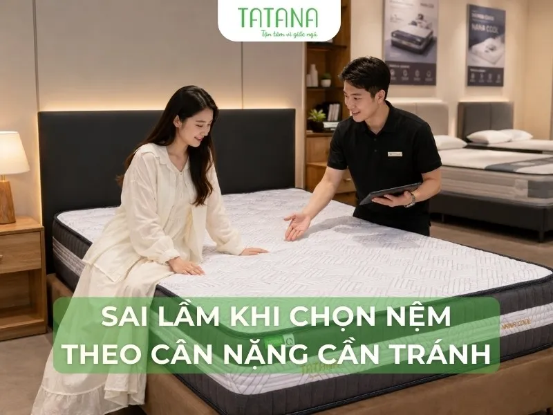 Sản phẩm sai lam khi chon nem theo can nang can tranh 10 — Công Ty CP SX TM TATANA — MST 0315072985