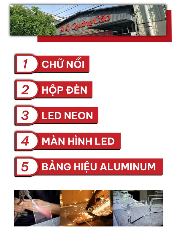 Sản phẩm 01 — Quảng Cáo D.R - Công Ty TNHH Bảng Hiệu Quảng Cáo Kỹ Thuật Số D.R — MST 0315075739
