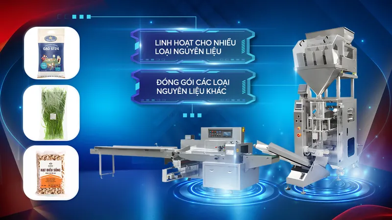Sản phẩm may dong goi nong san — Máy Đóng Gói CNV - Công Ty TNHH Kỹ Thuật Và Tự Động Hóa CNV — MST 0315080256