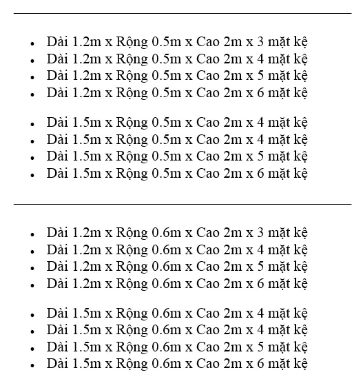 Sản phẩm kich thuoc ke sat 2 — Công Ty TNHH Đầu Tư Sản Xuất Thương Mại Khang Việt — MST 0315184417