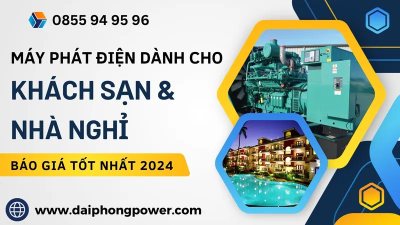 Sản phẩm May phat dien dung cho khach san va nha nghi — Máy Phát Điện Đại Phong - Công Ty TNHH XNK Điện Máy Đại Phong — MST 0315192908