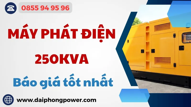 Sản phẩm May phat dien 250kva — Máy Phát Điện Đại Phong - Công Ty TNHH XNK Điện Máy Đại Phong — MST 0315192908